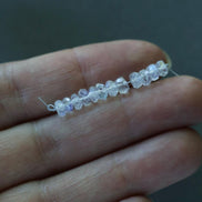4.5mm Transparent Rainbow Moonstone Beads Rondelle Faceted 12 PCs Gemstone Beads for Jewelry Making DIY Necklace Earrings June Birthstone