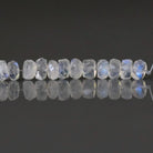 4.5mm Transparent Rainbow Moonstone Beads - Faceted Rondelle Natural Gemstone 12 Pcs