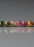 4-5mm Watermelon Tourmaline Beads - Smooth Round Natural Gemstone 15" Strand