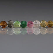 4.5mm Watermelon Tourmaline Smooth Coin Beads 15