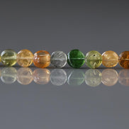 4.5mm Watermelon Tourmaline Smooth Coin Beads 15