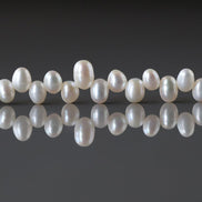 4mm - 6mm AAA Freshwater Pearl Beads Cluster White Baroque Pearls Briolette Off Center Drilled 20PCs DIY Jewelry June Birthstone