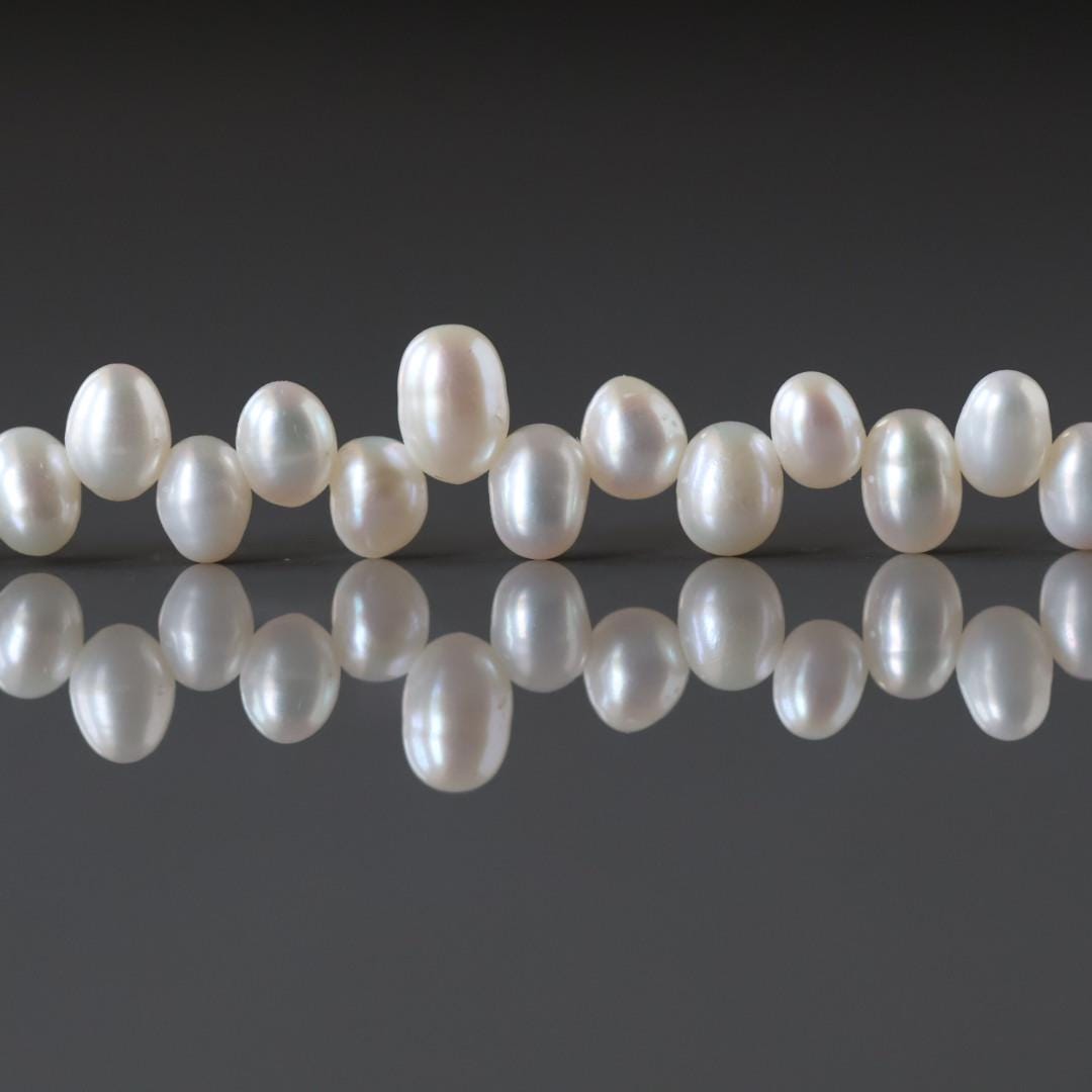 4-6mm Cluster Freshwater Pearl Beads - 3/4 Drilled, 20 Pcs