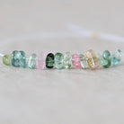 4-6mm Rare Afghan AAA Multi Color Tourmaline Beads Chip Nugget Sticks Smooth 14 Pcs Colorful Natural Gemstone for DIY Jewelry Making