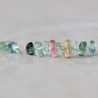 4-6mm Rare Afghan AAA Multi Color Tourmaline Beads Chip Nugget Sticks Smooth 14 Pcs Colorful Natural Gemstone for DIY Jewelry Making
