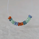 4mm 4.5mm AAA Multi Kyanite Beads Faceted Rondelle Teal Green Blue Orange Kyanite Natural Gemstone for DIY Jewelry Making