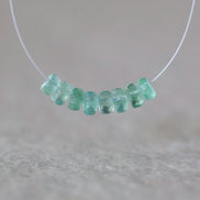 4mm 4.5mm Genuine Colombian Emerald Rondelle Beads Faceted Natural Gemstone for DIY Jewelry Making