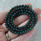 4mm 4.5mm Natural AAA Guatemala Jade Beads Jadeite Gemstone Natural Burma Jade Dark Green For DIY Jewelry Making