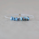 4mm 4.5mm Rare AAA Golden Hills Turquoise Beads Smooth Rondelle Kazakhstan Lavender Turquoise Gemstone Beads for DIY Jewelry Making
