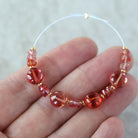 4mm 8mm Padparadscha Sapphire Beads Faceted Rondelle Coin Gemstone for DIY Jewelry Making Supplies