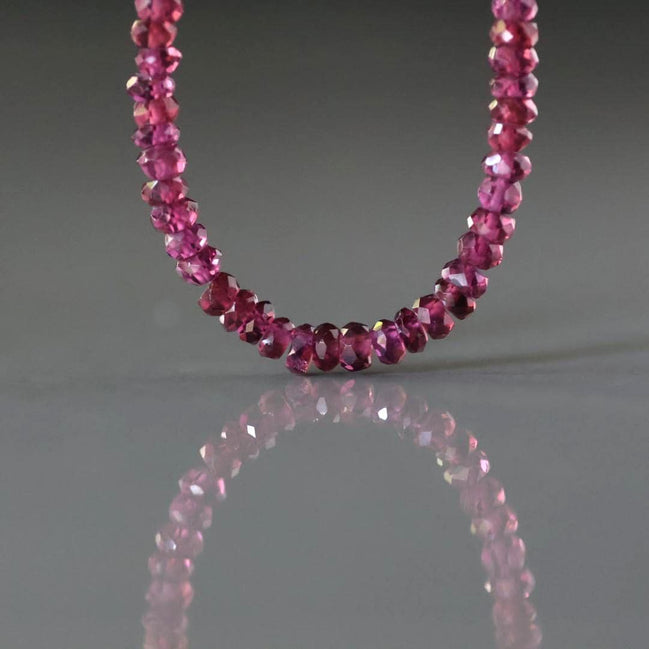 4mm AAA Berry Garnet Beads Faceted Beads 4” Natural Rhodolite Garnet Gemstone Beads for DIY Jewelry Making Beading Crafter Gift