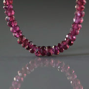 4mm AAA Berry Garnet Beads Faceted Beads 4” Natural Rhodolite Garnet Gemstone Beads for DIY Jewelry Making Beading Crafter Gift