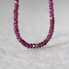 4mm AAA Berry Garnet Beads Faceted Beads 4” Natural Rhodolite Garnet Gemstone Beads for DIY Jewelry Making Beading Crafter Gift