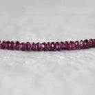 4mm AAA Berry Garnet Beads Faceted Beads 4” Natural Rhodolite Garnet Gemstone Beads for DIY Jewelry Making Beading Crafter Gift