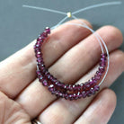 4mm AAA Berry Garnet Beads Faceted Beads 4” Natural Rhodolite Garnet Gemstone Beads for DIY Jewelry Making Beading Crafter Gift