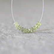 4mm AAA Chrysoberyl Beads Faceted Rondelle 12 Pcs Natural Gemstone Beads for DIY Jewelry Making Supplies