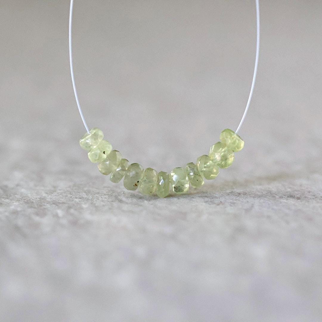 4mm AAA Chrysoberyl Beads Faceted Rondelle 12 Pcs Natural Gemstone Beads for DIY Jewelry Making Supplies