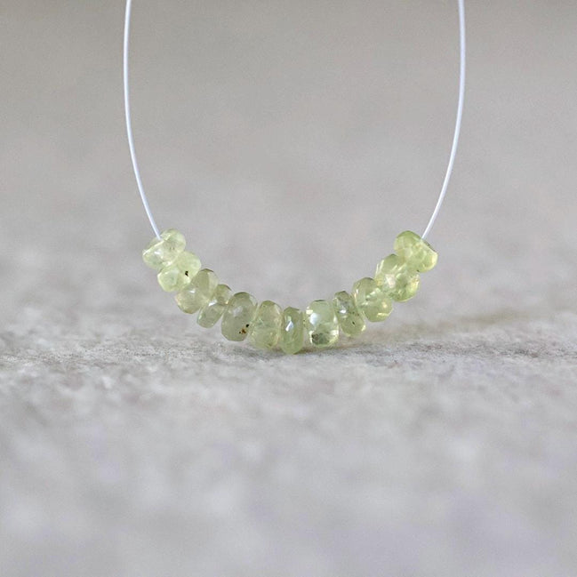 4mm AAA Chrysoberyl Beads Faceted Rondelle 12 Pcs Natural Gemstone Beads for DIY Jewelry Making Supplies