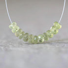4mm AAA Chrysoberyl Beads Faceted Rondelle 12 Pcs Natural Gemstone Beads for DIY Jewelry Making Supplies