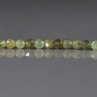 4mm AAA Grossularite Garnet Beads Faceted Green Garnet Beads 15" Natural Garnet Gemstone Beads Beading Crafter Gift DIY Jewelry