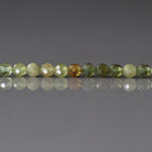 4mm AAA Grossularite Garnet Beads Faceted Green Garnet Beads 15" Natural Garnet Gemstone Beads Beading Crafter Gift DIY Jewelry