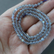 4mm AAA Labradorite Beads Smooth Labradorite Genuine Blue Flash Beads 15