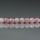 4mm Madagascar Rose Quartz Beads – Gemmy Faceted Round Natural Gemstone -14 pcs