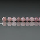 4mm Madagascar Rose Quartz Beads – Gemmy Faceted Round Natural Gemstone -14 pcs