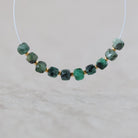 4mm Emerald Cube Beads – Faceted Cube Natural Gemstone - 10 pcs