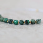 4mm Emerald Cube Beads – Faceted Cube Natural Gemstone - 10 pcs