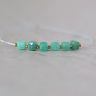 4mm AAA Natural Emerald Beads Cube Faceted 6 PCs Raw Emerald Genuine Gemstone for DIY Jewelry Making