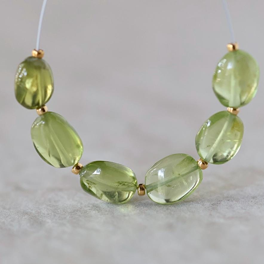 4mm AAA Peridot Beads Faceted Round 15" Transparent Green Gemstone Beads for Jewelry Making Beading Craft Gift August Birthstone Beads