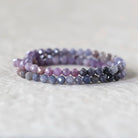 4mm Sri Lanka Ruby Sapphire Beads – Faceted Round Natural Gemstone - 12 pcs