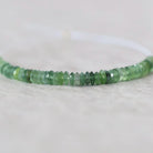 4mm AAA Russian Jade Beads Faceted Rondelles Slices 2” Natural Jade Green Gemstone Beads for Jewelry Making