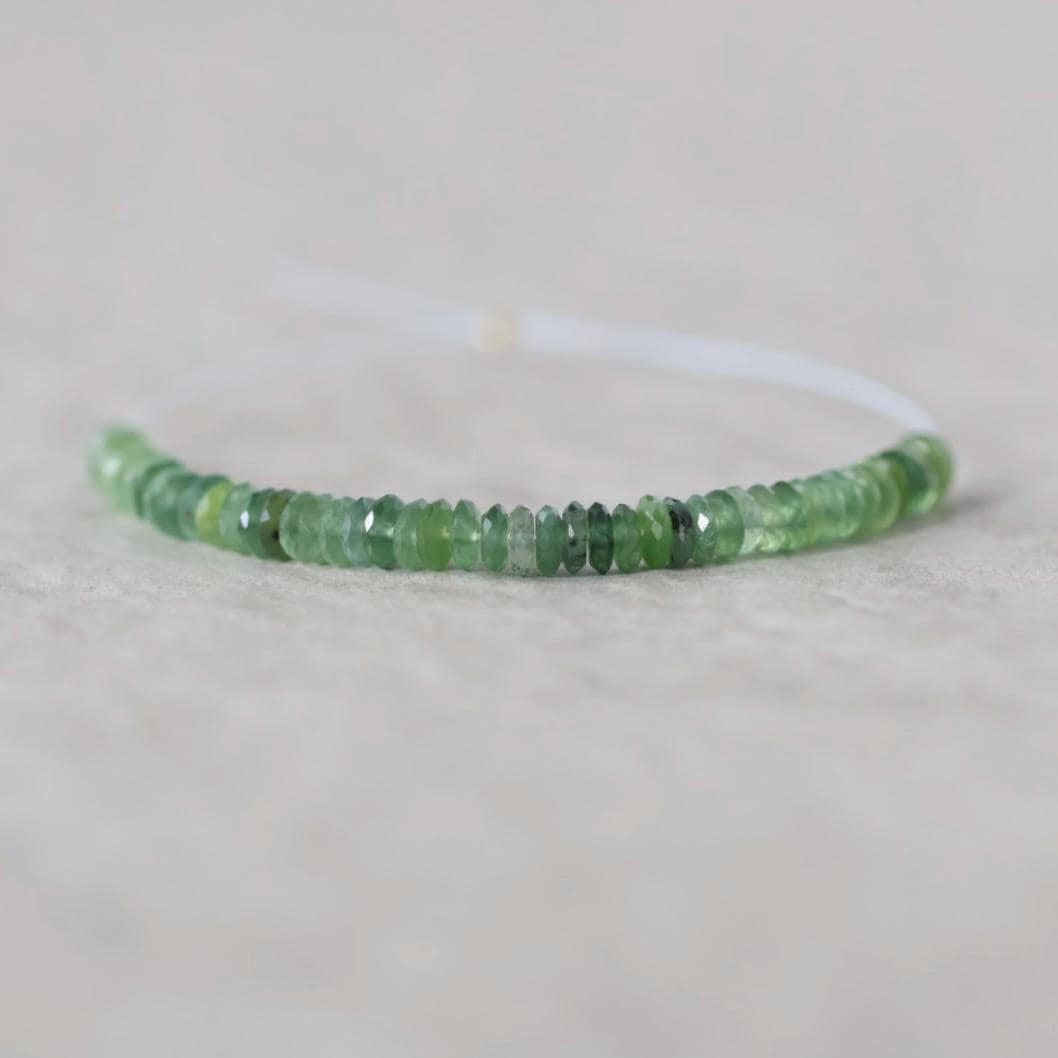 4mm AAA Russian Jade Beads Faceted Rondelles Slices 2” Natural Jade Green Gemstone Beads for Jewelry Making