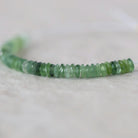 4mm AAA Russian Jade Beads Faceted Rondelles Slices 2” Natural Jade Green Gemstone Beads for Jewelry Making