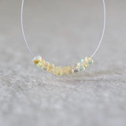4mm AAA Yellow Ethiopian Opal Rondelle Beads Faceted Natural Disco Welo Opal Genuine Bead DIY Jewelry Making Supplies October Birthstone