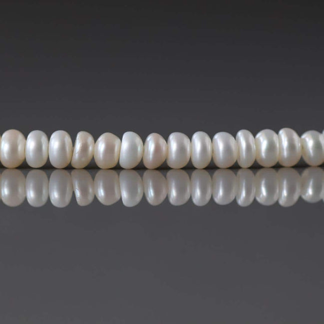 4mm AAAAA Freshwater Pearl Beads Button Pearls White Baroque Pearl Beads 20PCs Potato Beading Crafter Gift June Birthstone DIY Jewelry