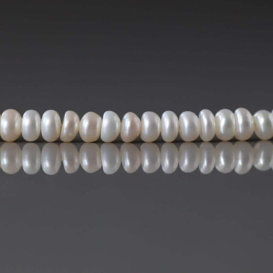 4mm AAAAA Freshwater Pearl Beads Button Pearls White Baroque Pearl Beads 20PCs Potato Beading Crafter Gift June Birthstone DIY Jewelry