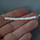 4mm AAAAA Freshwater Pearl Button Beads - 20 Pcs