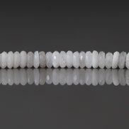 4mm Albite Beads - Faceted Rondelle Natural Gemstone 2