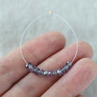 4mm Alexandrite Faceted Rondelle Beads 1” Gemstone Bead for Jewelry Making DIY Earrings Necklace June Birthstone