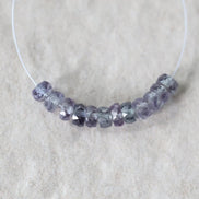 4mm Alexandrite Faceted Rondelle Beads 1” Gemstone Bead for Jewelry Making DIY Earrings Necklace June Birthstone
