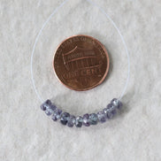4mm Alexandrite Faceted Rondelle Beads 1” Gemstone Bead for Jewelry Making DIY Earrings Necklace June Birthstone