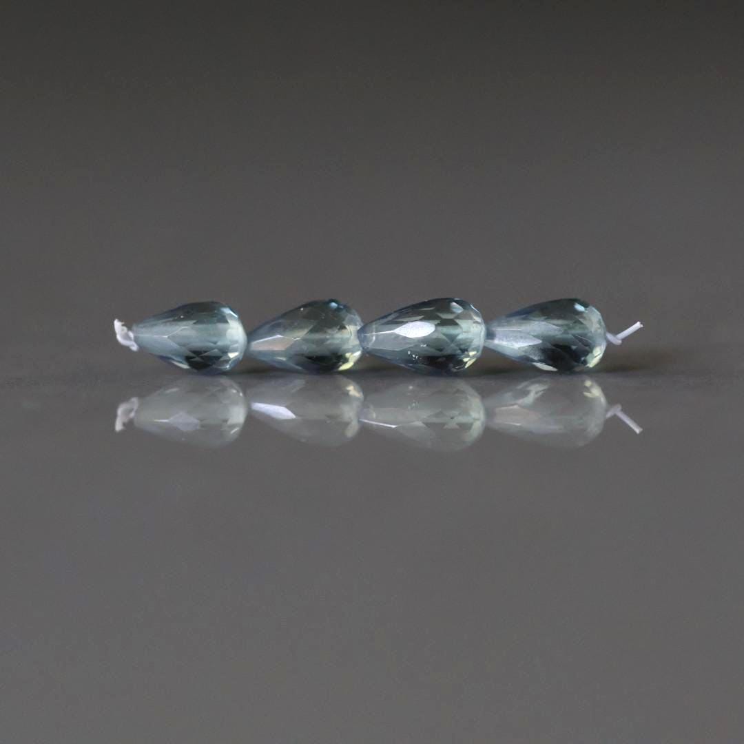 Alexandrite Teardrops Beads Faceted 4mm 6mm Gemstone Bead for Jewelry Making DIY Earrings Necklace