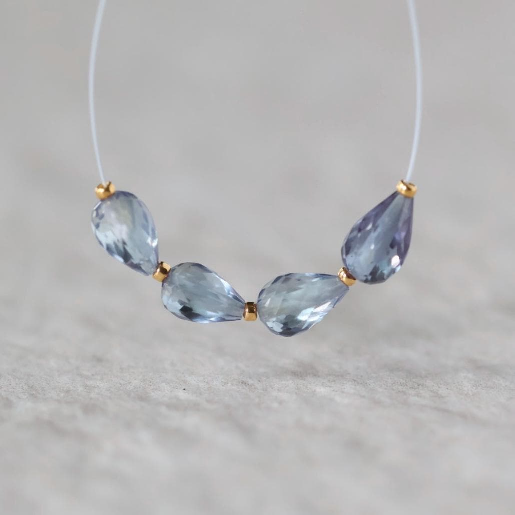 4mm Alexandrite Teardrop Beads – Faceted Teardrop Natural Gemstone