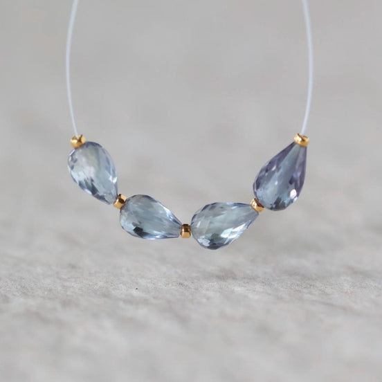 4mm Alexandrite Teardrop Beads – Faceted Teardrop Natural Gemstone