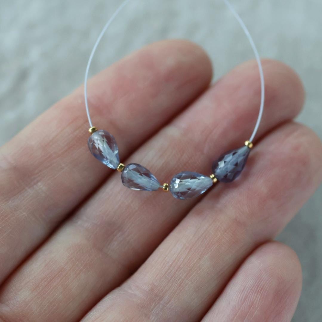 4mm Alexandrite Teardrop Beads – Faceted Teardrop Natural Gemstone