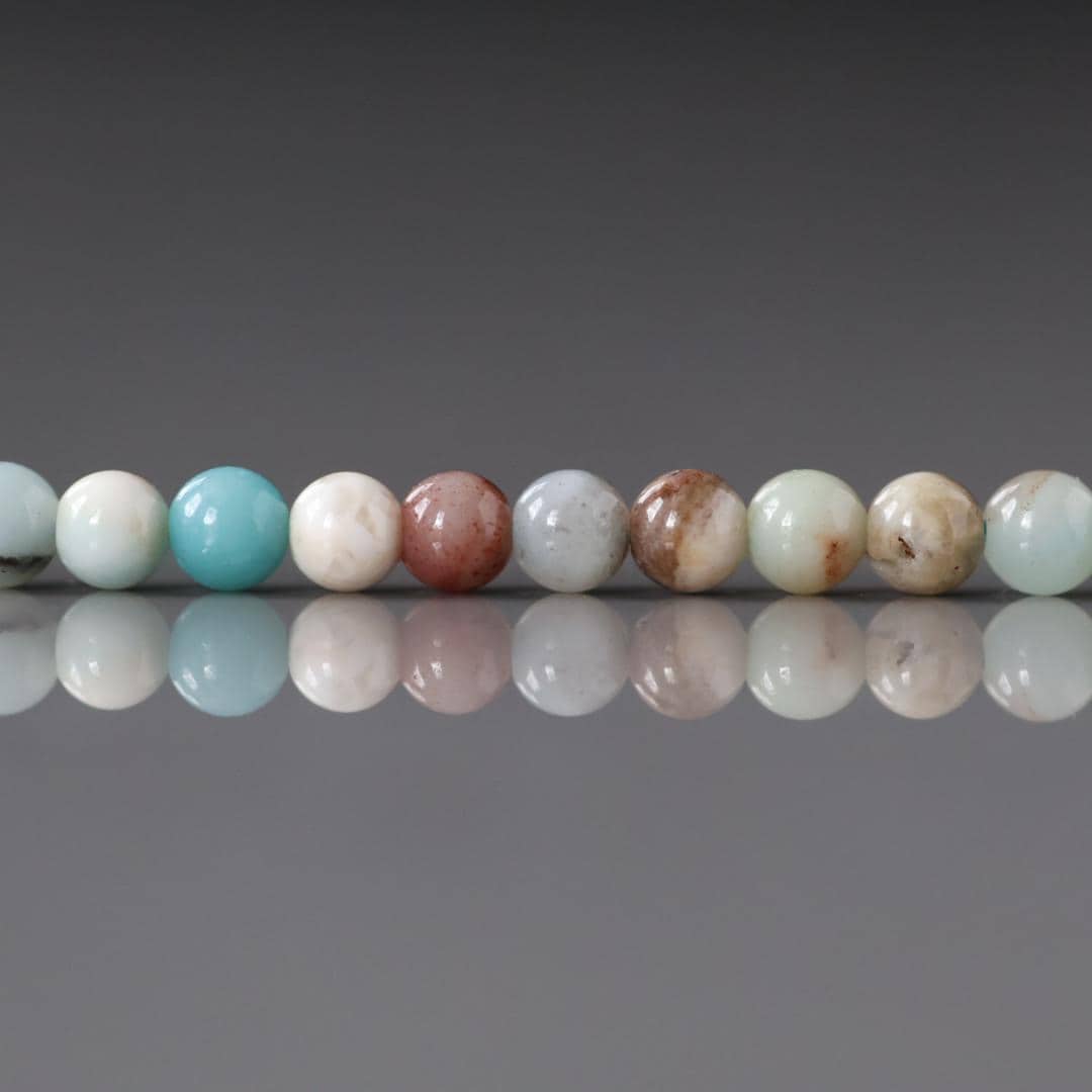 4mm Amazonite Beads ‚Äì Smooth Round Natural Gemstone 15" Strand