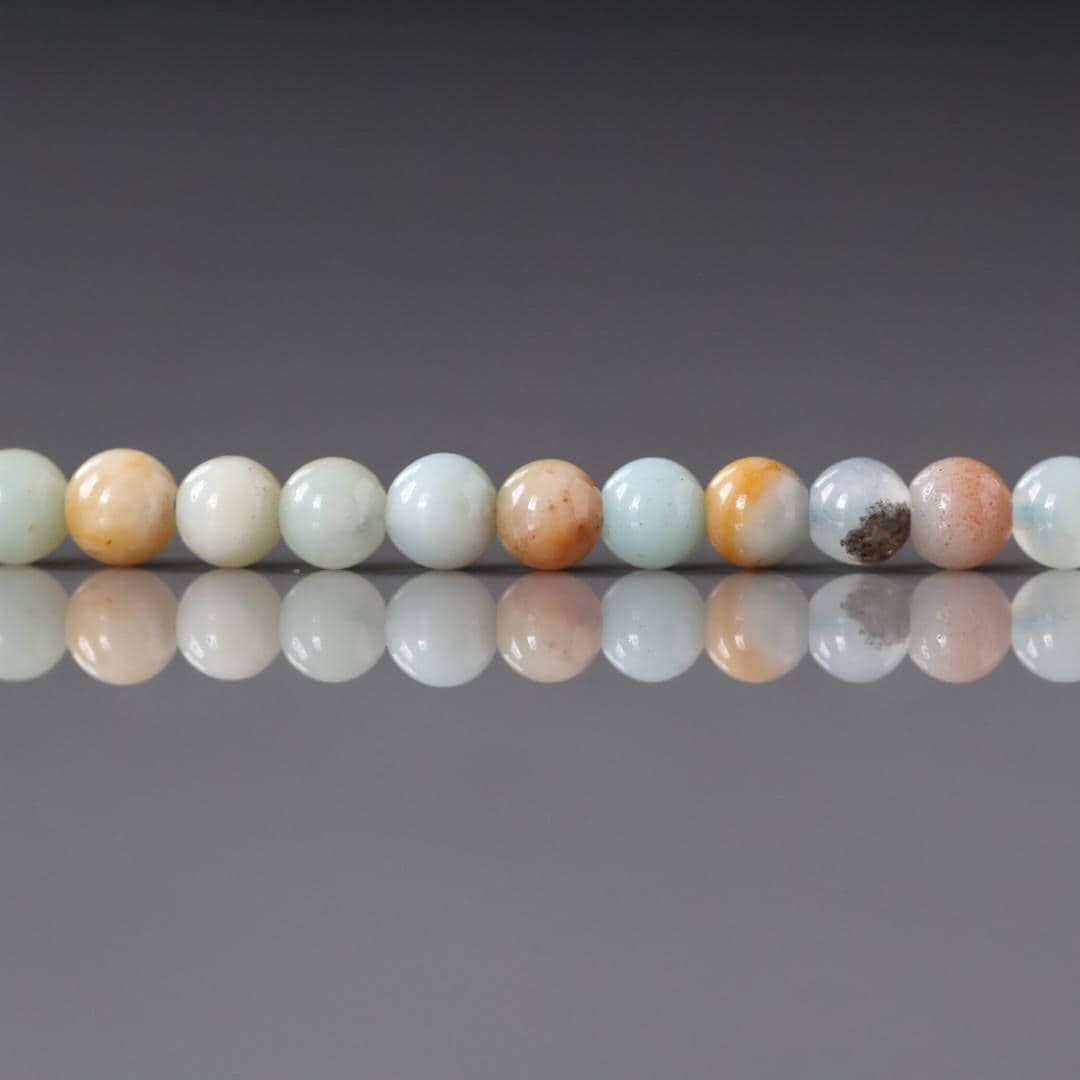 4mm Amazonite Beads ‚Äì Smooth Round Natural Gemstone 15" Strand